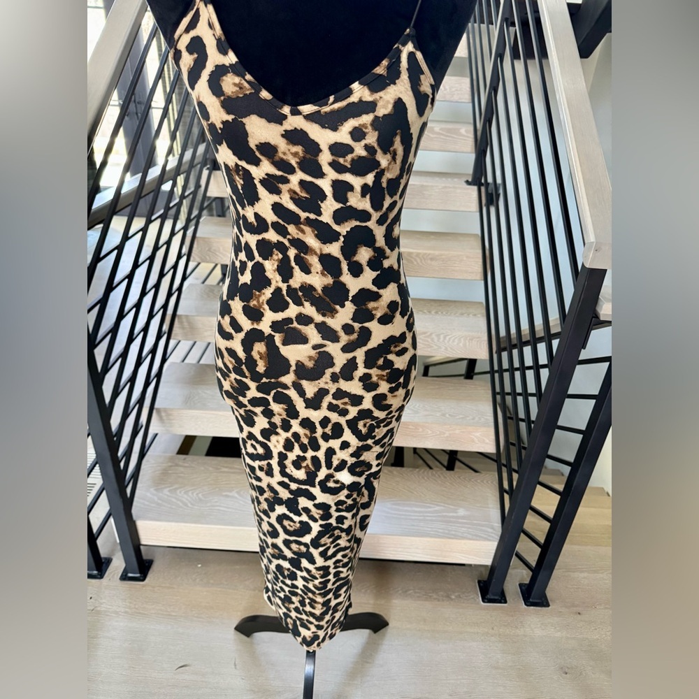 New Chic Animal Print Maxi Dress size S - Picture 5 of 7
